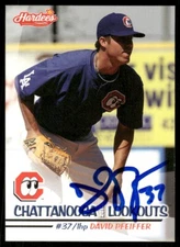 2010 Chattanooga Lookouts DAVID PFEIFFER Signed Card autograph auto DODGERS