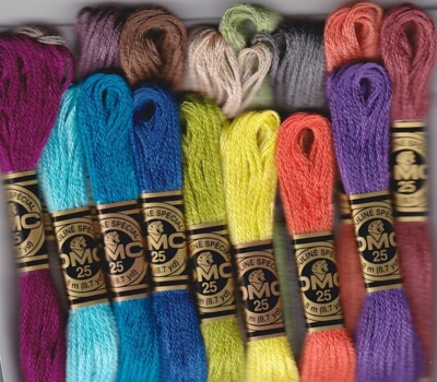 DMC Floss 1 Skein PICK YOUR COLORS #3880-3895 6-Stranded (DISCONTINUED!!!)