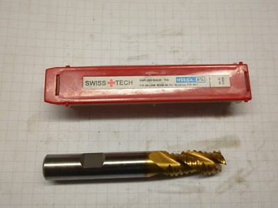 Swiss+Tech 12,0 mm Schruppschaftfräser Weldon Regular 3 Fl HSS-Co 8% SWT-163-2032A