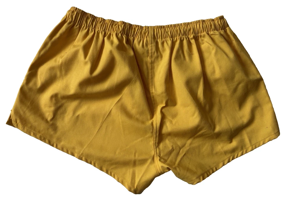 NUEVO Pantalones Cortos De Colección Años 80 Deadstock Amarillo Jockey Dad Golf Tenis Deporte L 2.5" Entrepierna Foto 4 de 4