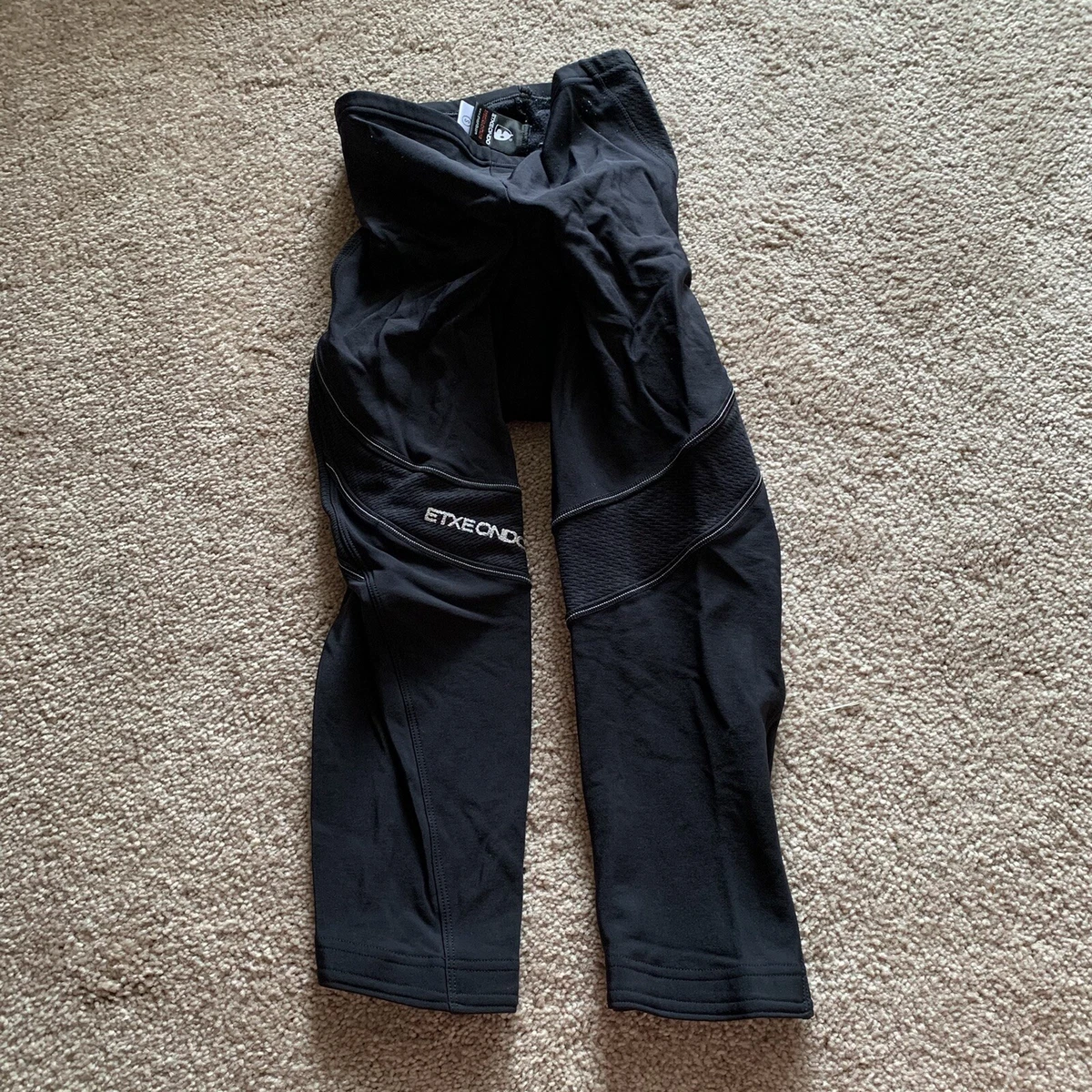 Etxeondo Womens S Black Cycling Bike Riding Pull On Padded Pants