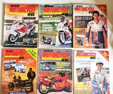 Lot of 6 Motorcycle Vintage Racing Magazines: Motor Cycle News, 1989 (b775)