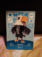 APOLLO ANIMAL CROSSING AMIIBO SERIES 3 CARD #297 TRACKED AU POST geniuine