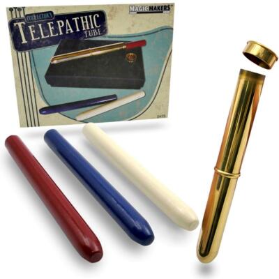 COLLECTORS TELEPATHIC TUBE + Black Box Magic Trick Mental Close Up Color Rockets