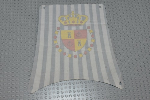 LEGO 6280 Cloth Sail Main Blue Stripes Crown Shield Pattern Authentic sailbb02 - Picture 7 of 10