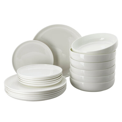 Rosenthal Jade Lift weiß Teller Set 18-tlg.