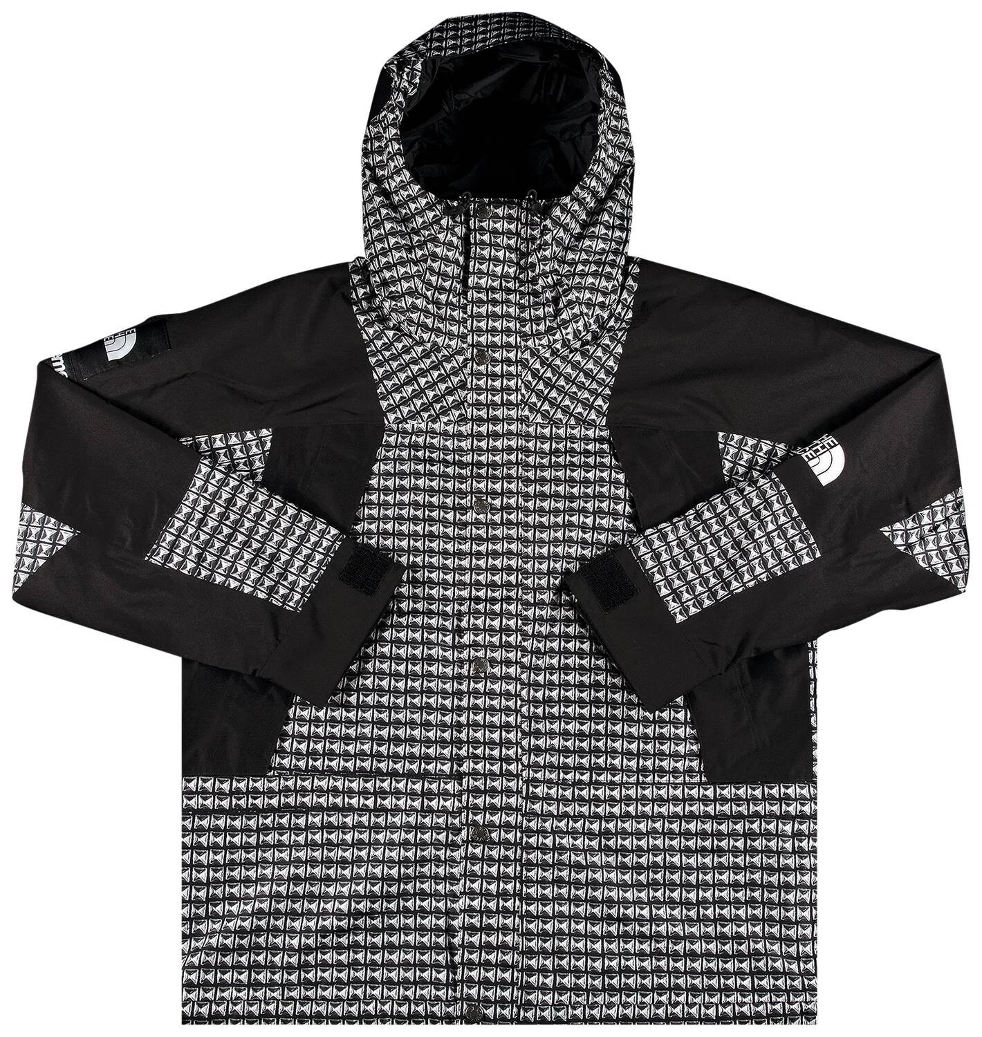 Veste de montagne cloutée Supreme / The North Face noire taille grande   SS21