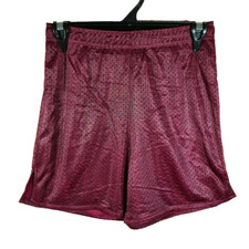 BNWT Girls Boys Sz 4 LW Reid Maroon Stretch Mesh Style School Sports Shorts
