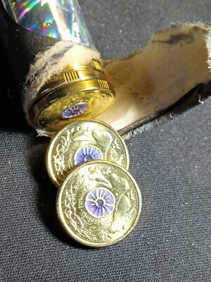 2024 Australian $2 Purple Poppy War Animal Remembrance Coins