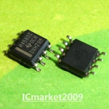 50 PCS RC4580IDR SOP-8 RC4580 R4580I Dual Audio Operational Amplifier IC Chip #E
