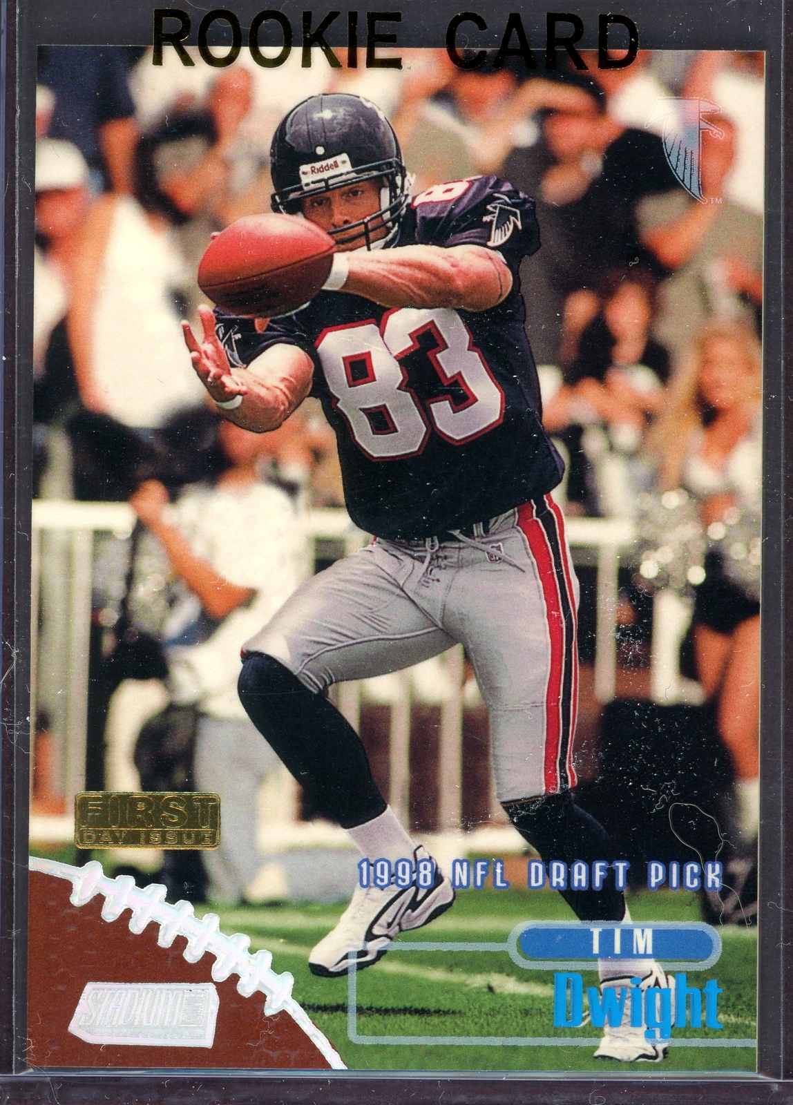 TIM DWIGHT ~ 1998 Stadium Club Football First Day Issue Card #194 (#62/200)