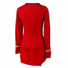 Star Trek Damen KLASSISCH Gold Blau Rot Kostüm Erwachsene Uniform Tos XS-XXL HOT