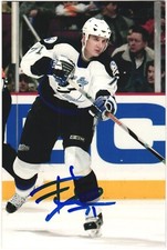 Filip Kuba Autographed 4x6 Color Photo Tampa Bay Lightning White #71 D