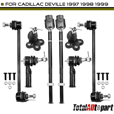 8pcs Sway Bar Link Tie Rod End Ball Joints for Cadillac DeVille Eldorado Front