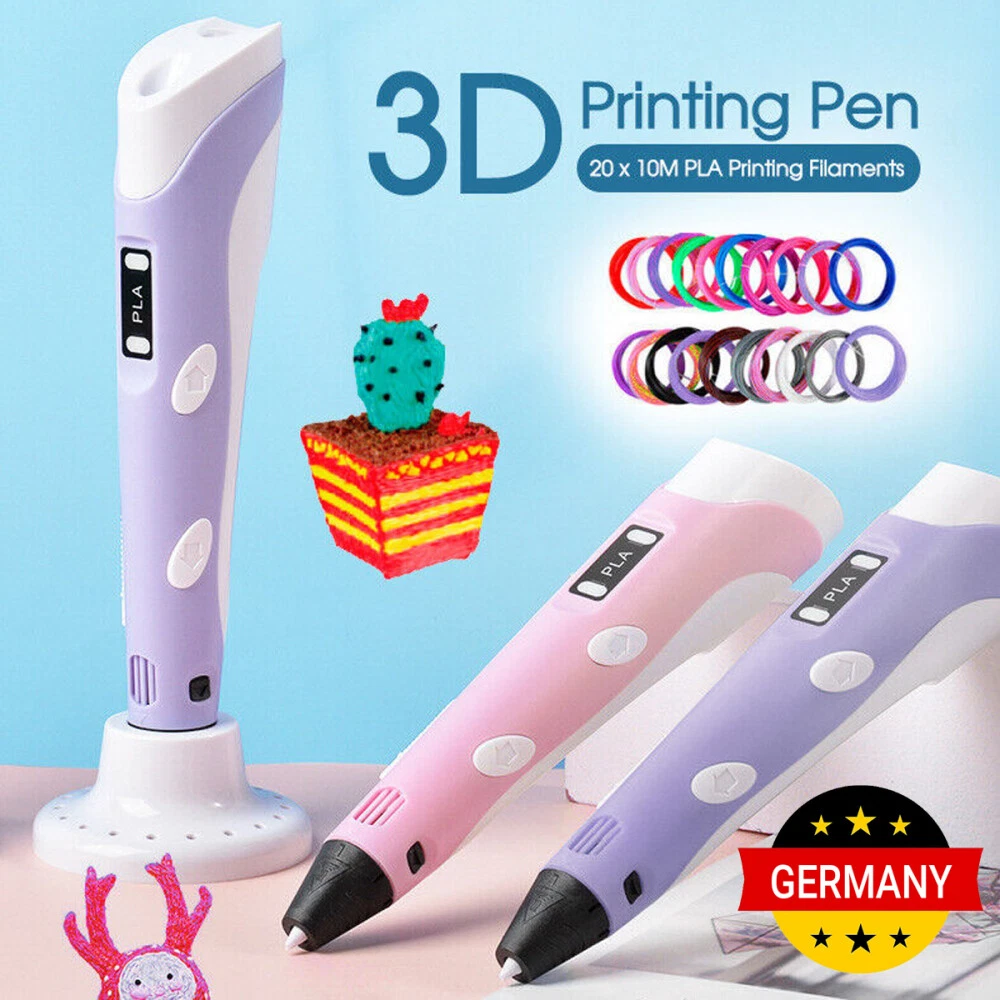 3D Stifte Set mit 12 Farben PLA Filament