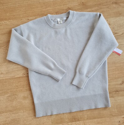 LADIES BNWT MAX STUDIO GREY CREW NECK SOFT KNITTED - Main Image