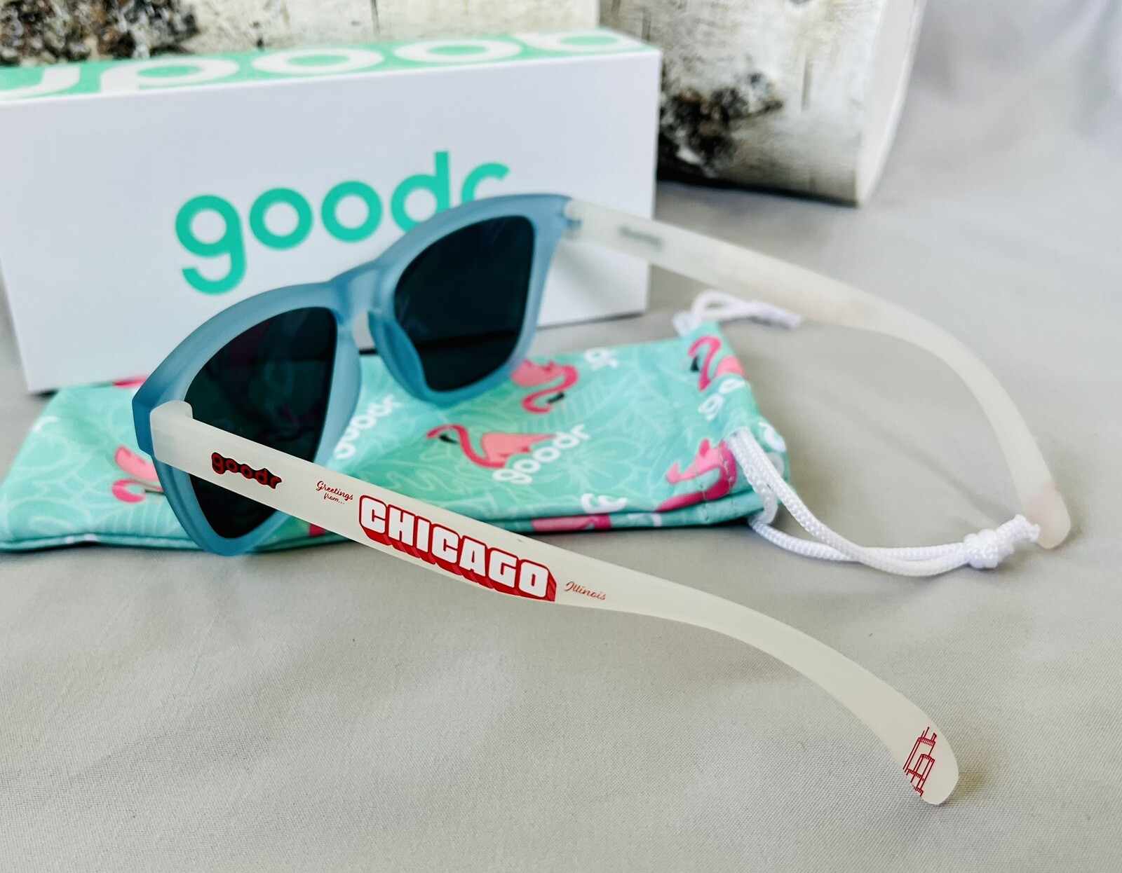 NEW LIMITED Goodr No Slip No Bounce Running Run Sunglasses Chicago