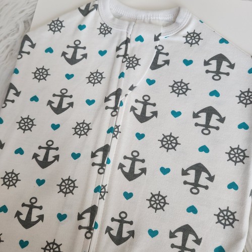 SLEEPING BABY Zipadee-Zip Sleeping Sack Cotton 3M-6M Extra Small Anchor NEW - Picture 6 of 13