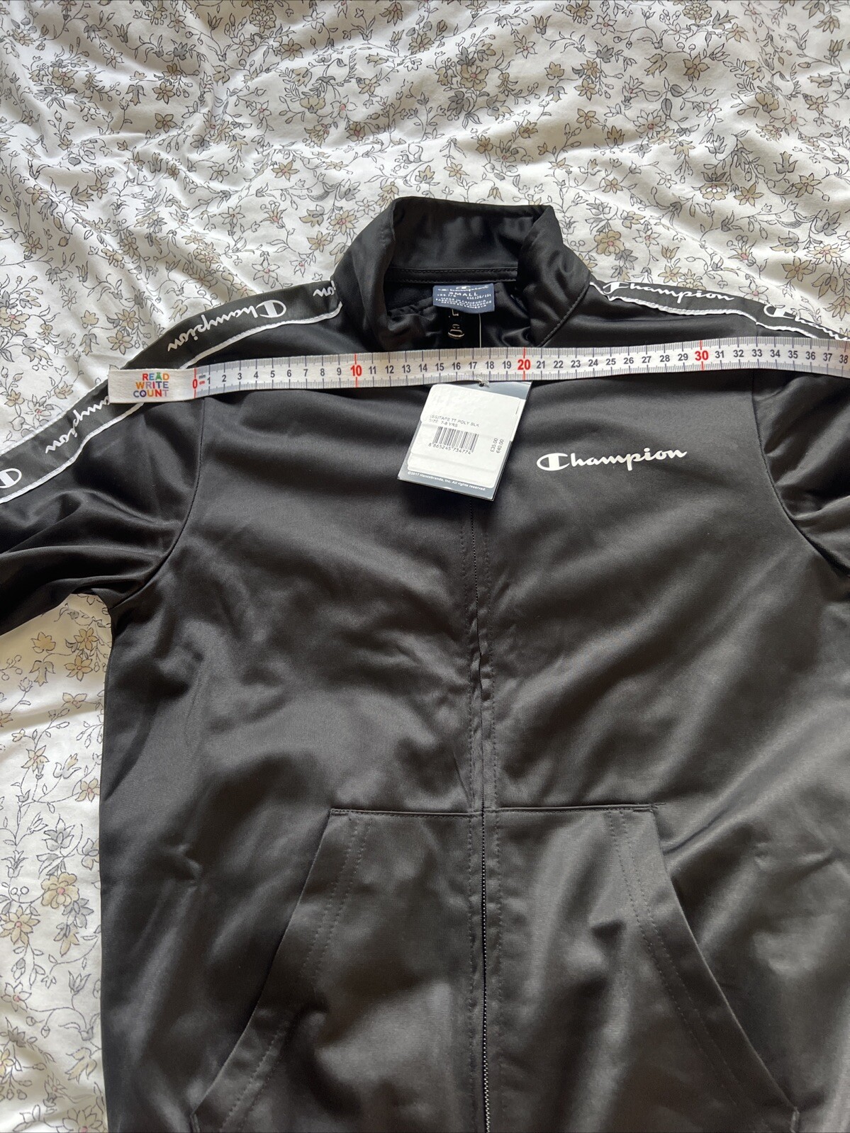 CHAMPION | Kid’s Black Full Zip Training Track Jacket | Size 7-8Yrs RRP£35 image 6