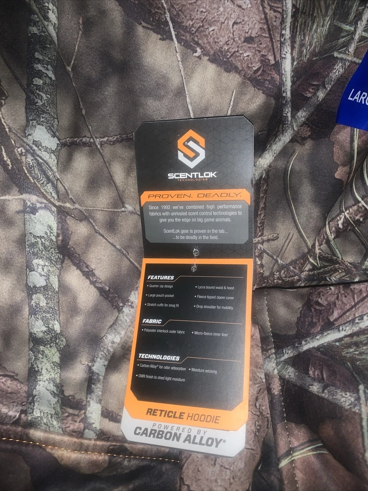 ScentLok Savanna Aero Raid Technical Hunting Hoodie (Realtree Edge, L) NEW NWT🔥 - Image 4 of 4