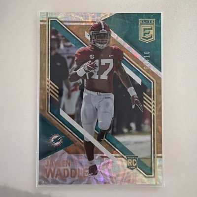 2021 Panini Donruss Elite Jaylen Waddle RC GOLD /10 Rookie Dolphins SSP