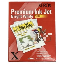 Xerox Premium Ink Jet Inkjet Copier Paper 24LB 100 brightness 500 Sheets