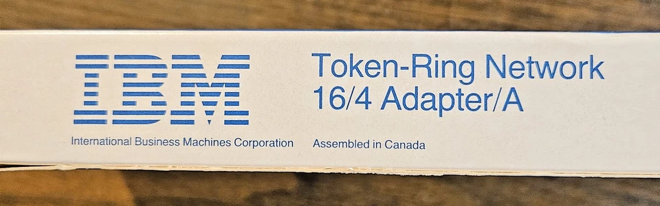 Vintage NEW  1986 IBM 83X7488 MCA LONG  16/4MB Token Ring ADAPTER GOLD chips - Image 2 of 4