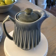 Wade Irish Porcelain Pottery Green Blue Brown Rain Drop Coffee/Tea Pot PERFECT