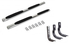4 OVAL STAINLESS STEEL 87 CAB LENGTH STEP BAR...