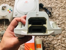 Sega Dreamcast Console System HKT-3020 With 2 Controllers & Memory Card TESTED4!