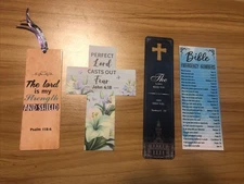 Bible Verse Bookmarks Lot of 4. - New - Inspirational Scripture / Faith