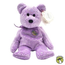 TY Beanie Babies Decade the Bear - Purple 045853