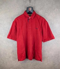 Musto Shirt Mens M Medium Red Cotton Vintage Performance Polo