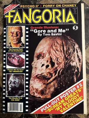 FANGORIA : ISSUE 27 : 1983 : SAVINI/EVIL DEAD/TIMEWALKER/PSYCHO 2/BRADBURY  : VF
