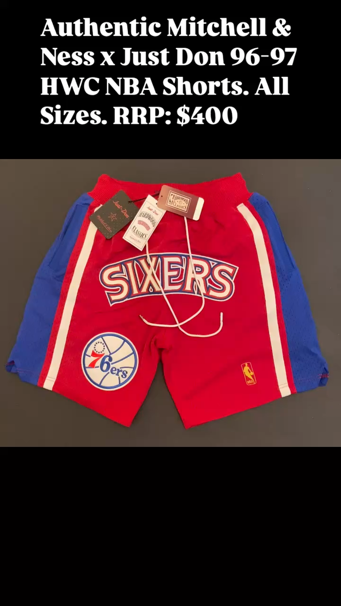Just Don Mitchell & Ness Philadelphia 76ers 1996-97 NBA Shorts