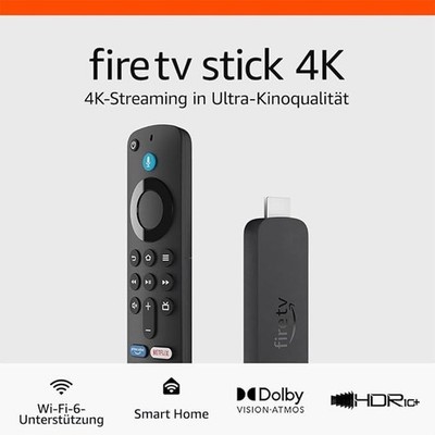 Amazon Fire TV Stick 4K, mit Unterstützung für Wi-Fi 6 sowie Streaming in Dolby