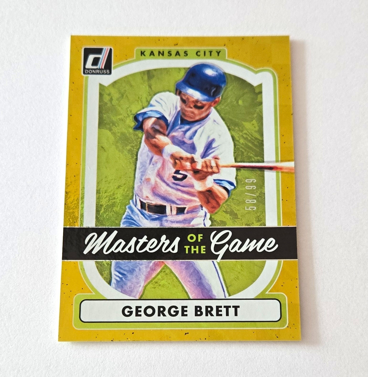 2017 Panini Donruss George Brett Masters of the Game #MG-3 58/99 KC Royals HOF