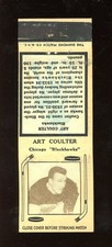 1936-39 Diamond Matchbooks Tan Hockey Art Coulter GD *d2
