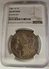 1881 CC Morgan Silver Dollar AU Details  Damaged. NGC.