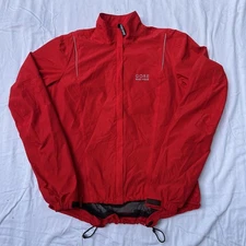 Gore Bike Wear Windstopper Jacket Adult 38 Red Full Zip Pocket Unisex Men Women