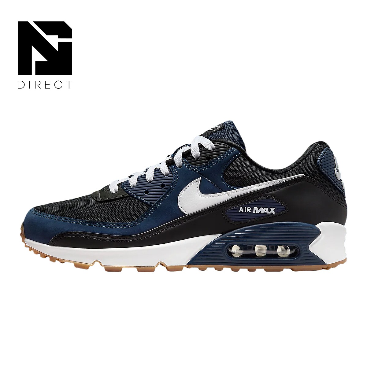Nike Air Max 90 Midnight Navy Gum Men's Size FB9658 400