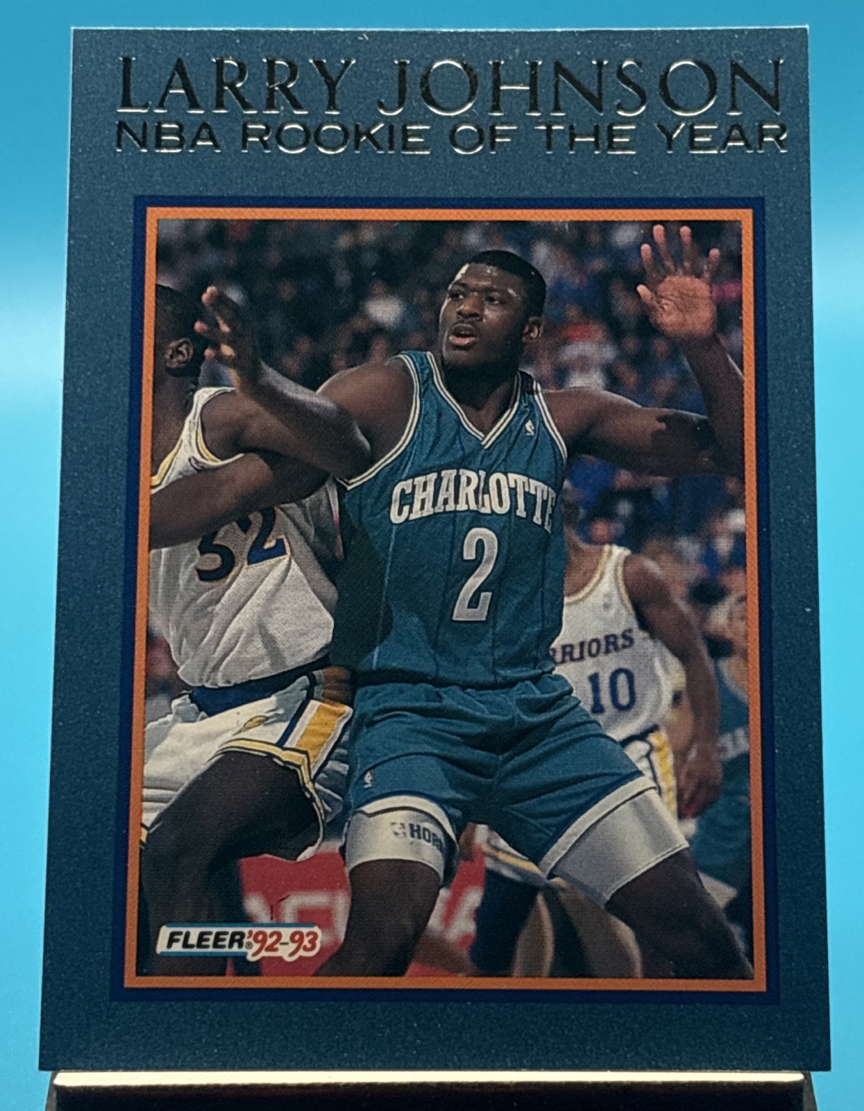 1992-93 Fleer #7 Larry Johnson Larry Johnson NBA Rookie of the Year