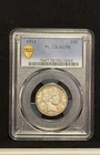 PCGS GOLD SHIELD 1914 BARBER QUARTER AU58!