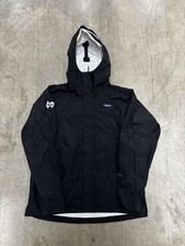 Patagonia Jacket Womens XL Rainshadow Black Hiking Windbreaker Hooded H2NO