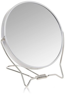 Goody Two-Sided Makeup Mirror with Stand - 1X and 3X Dual Sided Magnification