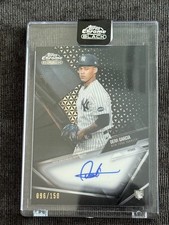 2021 Topps Chrome Black Refractor 96/150 Deivi Garcia #CBA-DG Rookie Auto RC