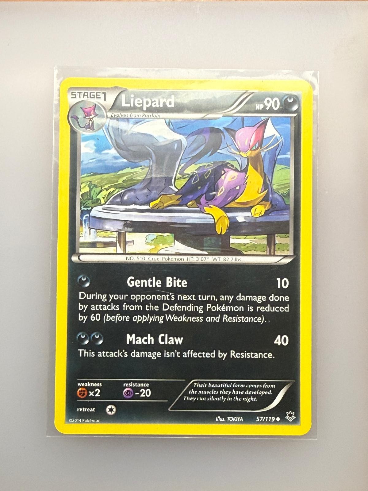 LIEPARD 57/119 UNCOMMON PHANTOM FORCES POKEMON NM/M