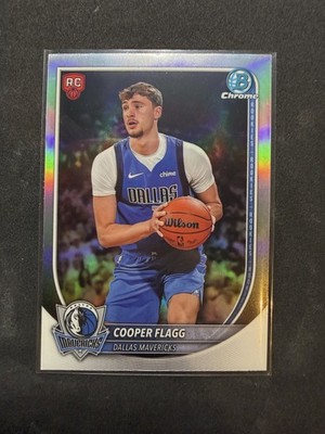 2025-26 Bowman Chrome Cooper Flagg Refractor Red Rookie Logo 