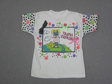 Vintage Buster Brown Shirt Girls 6X White Travel Express Single Stitch USA Made