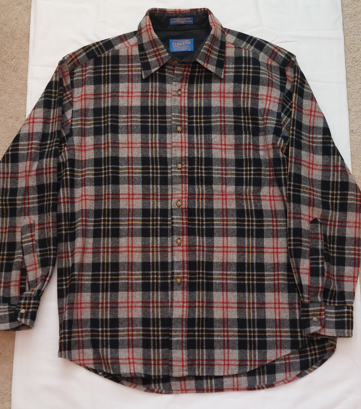 Pendleton 100% Wool Macpherson Tartan Button Up P… - image 1